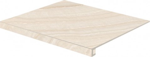RAKO ONYX schodová tvarovka DCG63835 tmavě béžová lesklá 60x50 v designu přírodního kamene