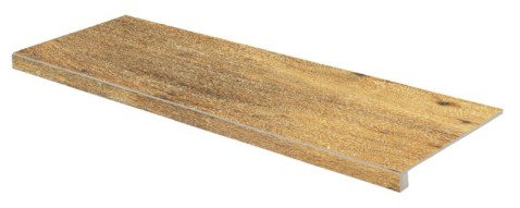 RAKO PINO schodová tvarovka DCFVD897 nut 120x30 béžovohnědá v designu dřeva