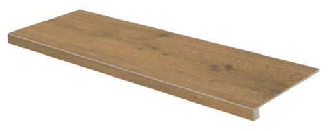 RAKO PINO schodová tvarovka DCFVD898 bark 120x30 hnědá v designu dřeva