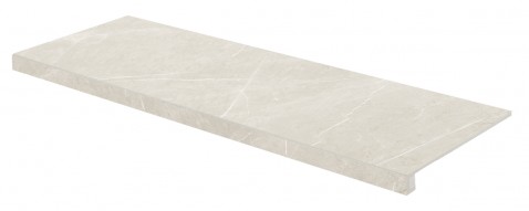  RAKO TOUCH schodová tvarovka DCFVD904 Silk 120x30 světle béžová v designu mramoru